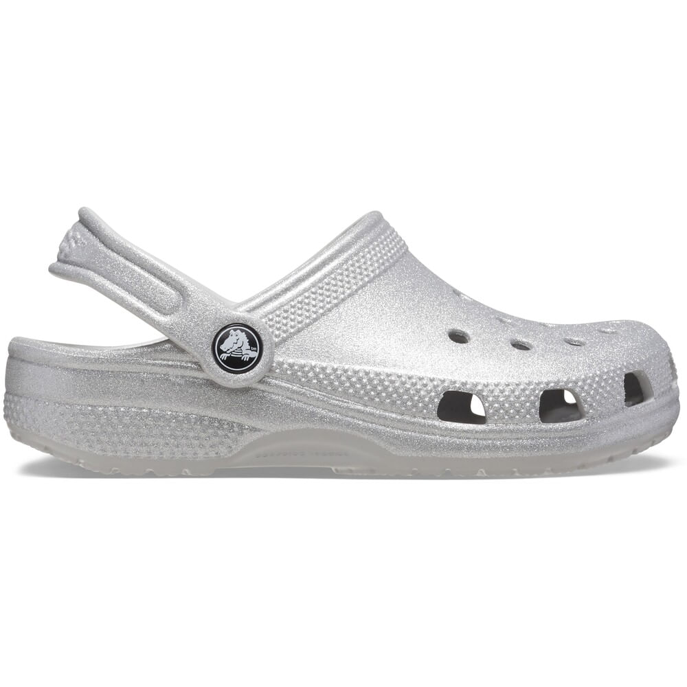 Sandália Crocs Classic Glitter Clog Juvenil SILVER GLITTER 30