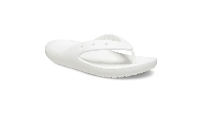 Chinelo Crocs Classic Flip V2 WHITE