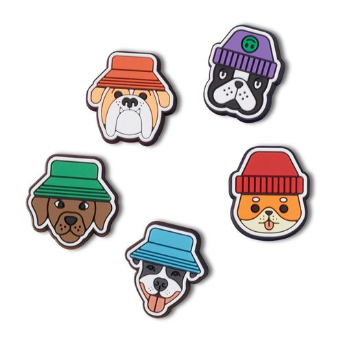 Jibbitz™ Cachorros de chapéu Pack com 5 peças