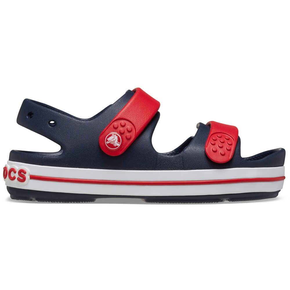 Sandália Crocs Crocband Cruiser Sandal Juvenil NAVY/VARSITY RED 29