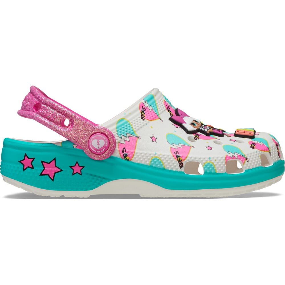 Sandália Crocs L.O.L. Surprise BFF Classic Clog Infantil WHITE 22