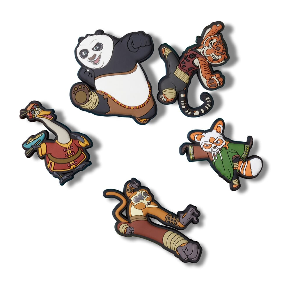 Jibbitz™ Kung Fu Panda Pack com 5 peças UNICO