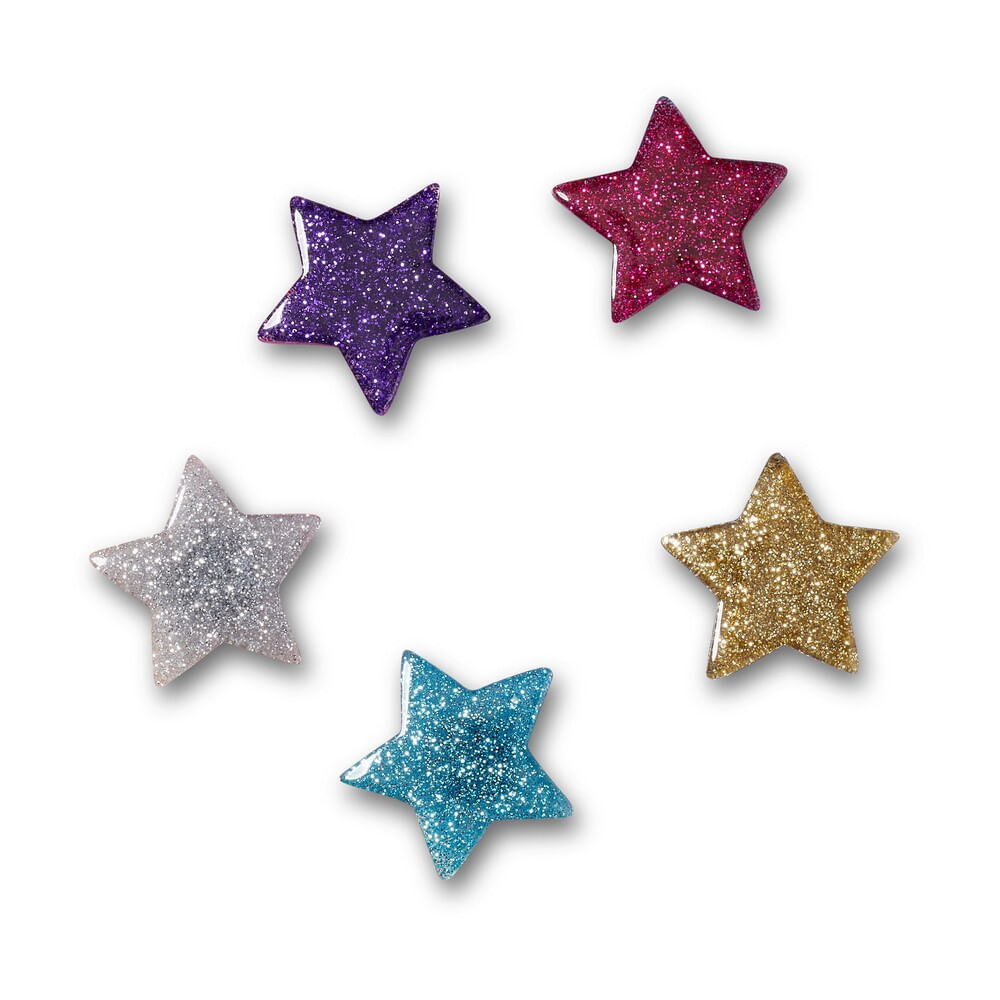 Jibbitz™ Estrelas Glitter Pack com 5 peças UNICO