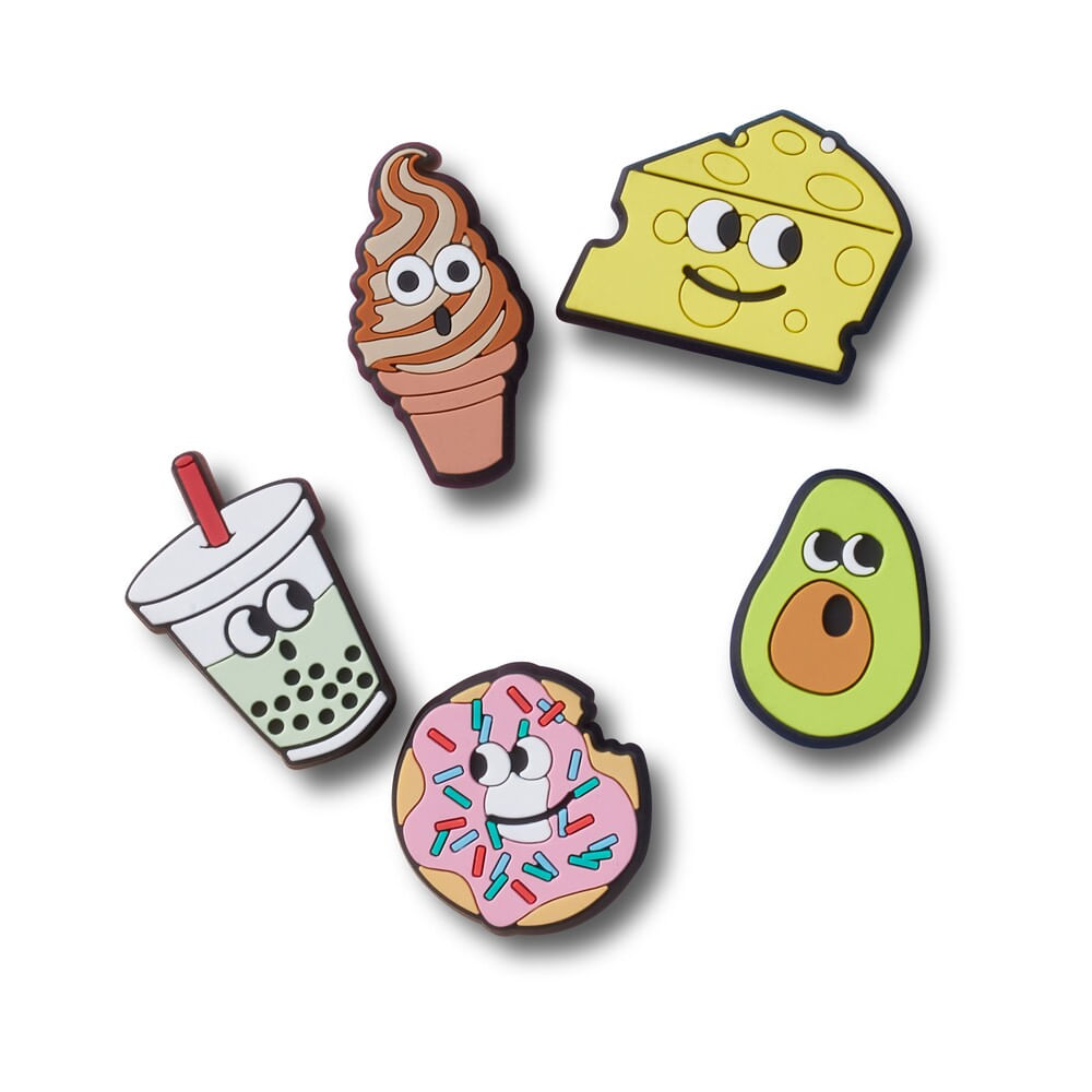 Jibbitz™ Comidinhas Felizes LED Pack com 5 peças UNICO