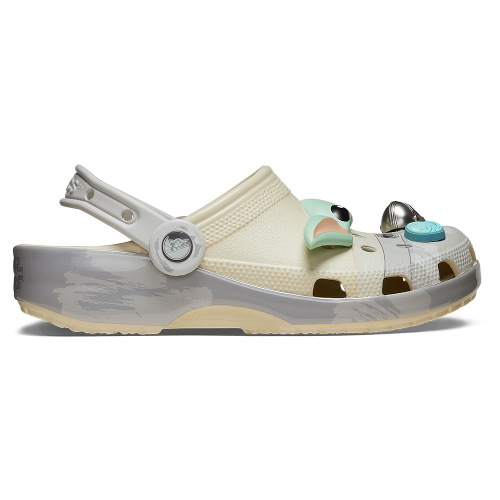 Sandália Crocs Star Wars Classic Grogu Clog BONE 34