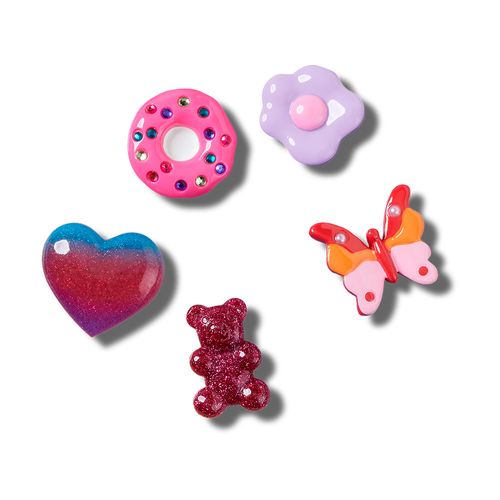 Jibbitz™ Diversão Roxa e Rosa Pack Com 5 Peças