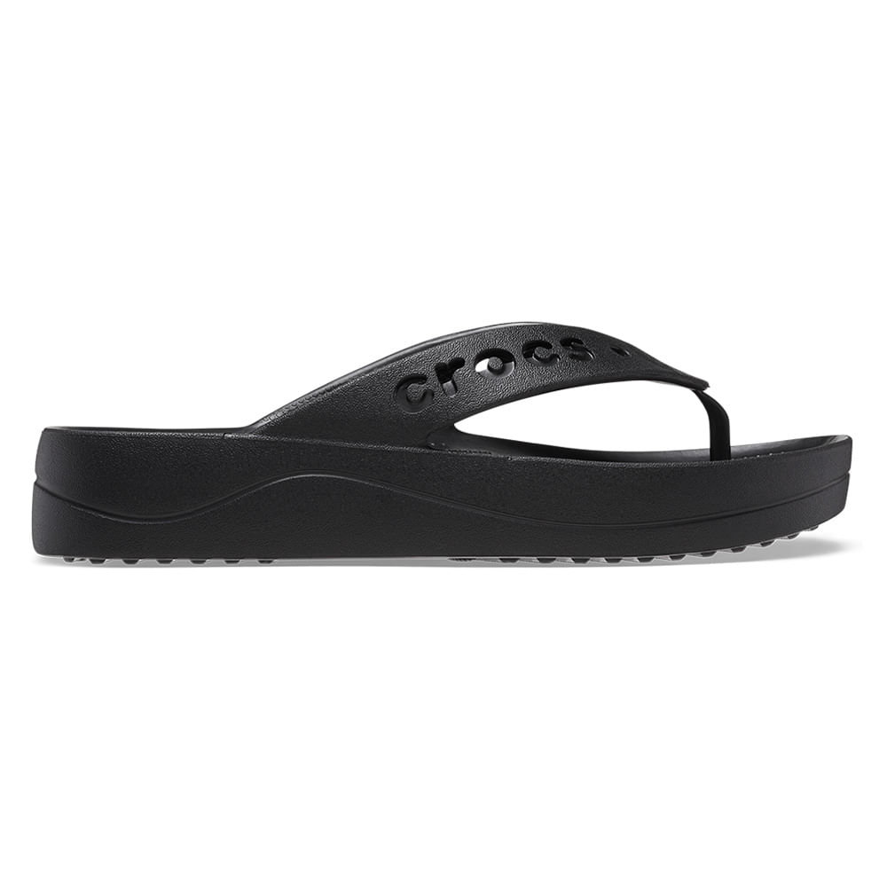 Chinelo Crocs Baya Platform Flip BLACK 34