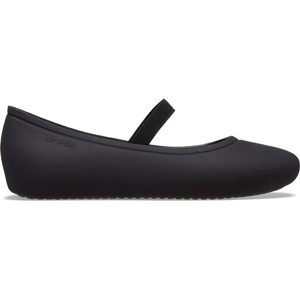 Sapatilha Crocs Brooklyn Flat Juvenil  BLACK 29