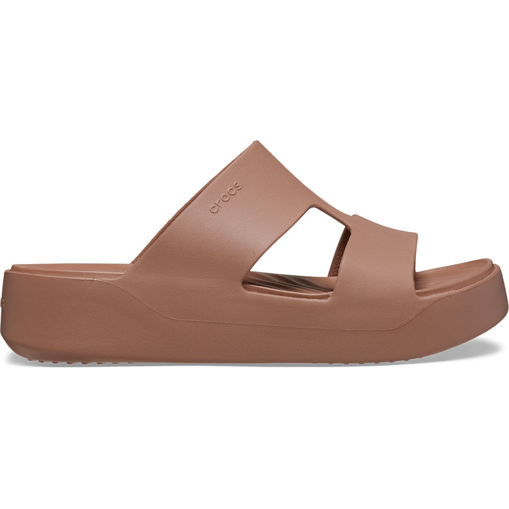 Sandália Crocs Getaway Platform H-Strap LATTE 40
