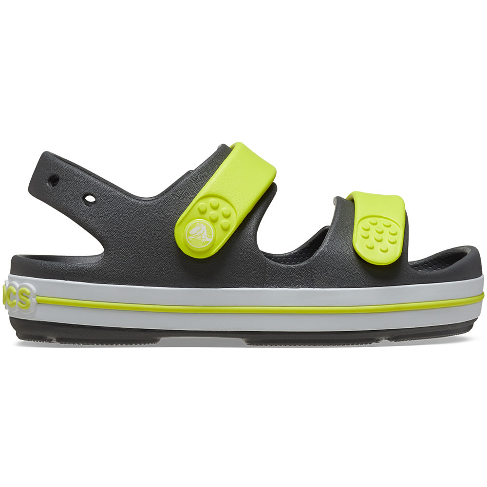 Sandália Crocs Crocband™ Cruiser Sandal Juvenil SLATE GREY/ACIDITY 32