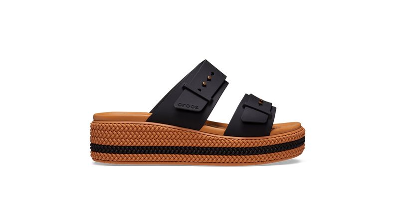 Sandália Crocs Brooklyn Woven Buckle BLACK Sandália Crocs Brooklyn Woven Buckle BLACK