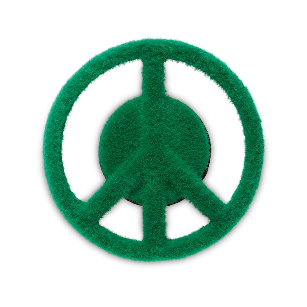 Jibbitz™ Símbolo da Paz com Textura de Grama UNICO