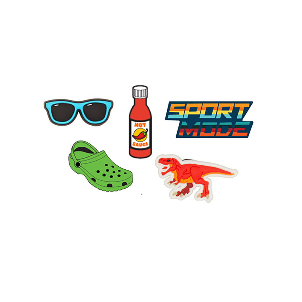 Jibbitz™ Sport Mode Pack com 5 Peças Unico