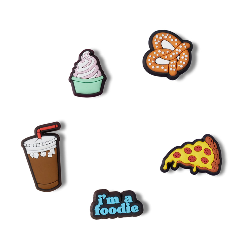 Jibbitz™ Comida é Vida Pack com 5 Peças Unico