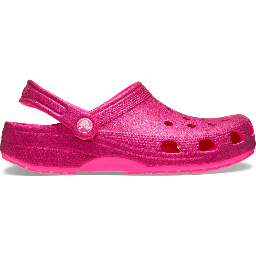 Sandália Crocs Classic Glitter Clog PINK CRUSH 37