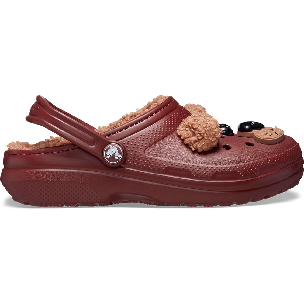 Sandália Crocs Classic Eu Sou Urso Marrom Lined Clog Juvenil DARK CLAY 31