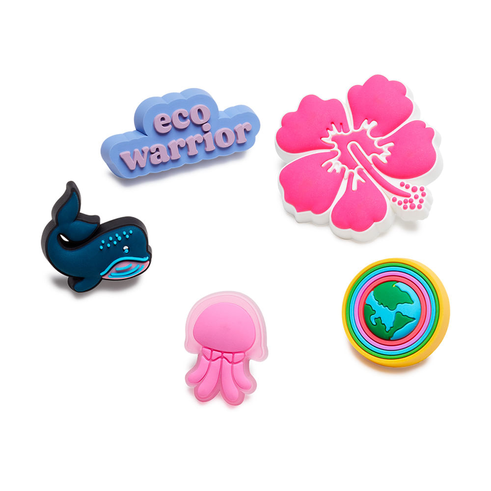 Jibbitz™ Guerreiro Eco Pack com 5 Peças Unico