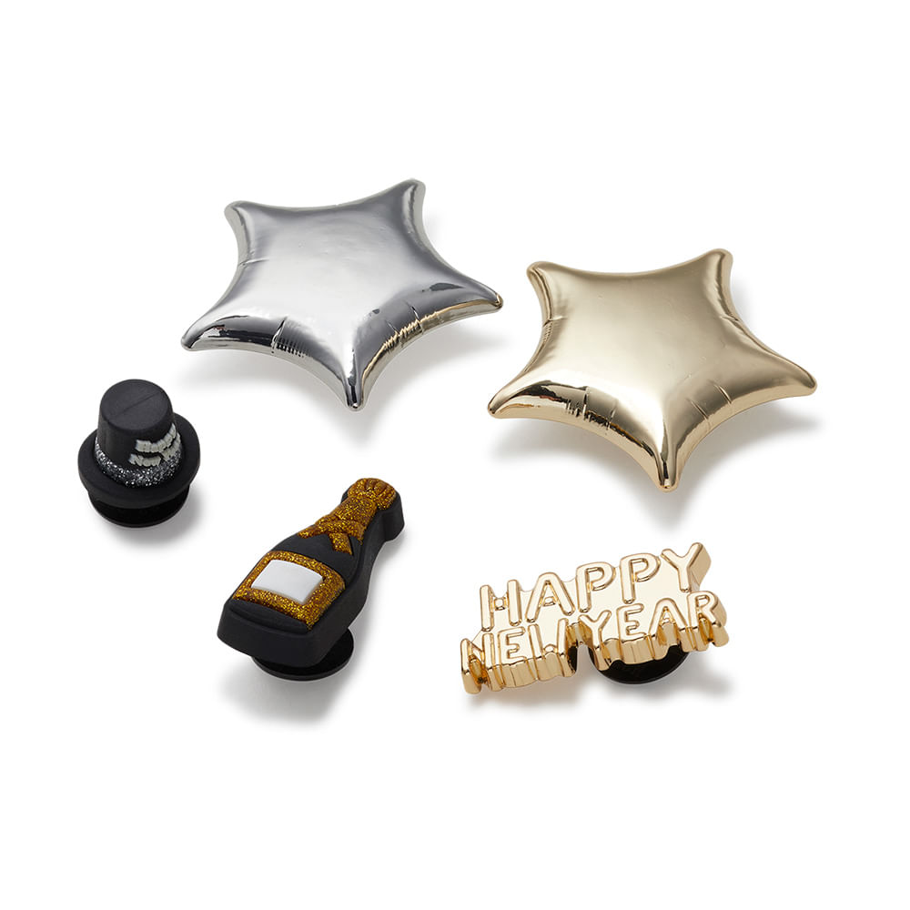 Encontraproduto.com.br - Jibbitz™ Balões de Ano Novo Pack com 5 Peças