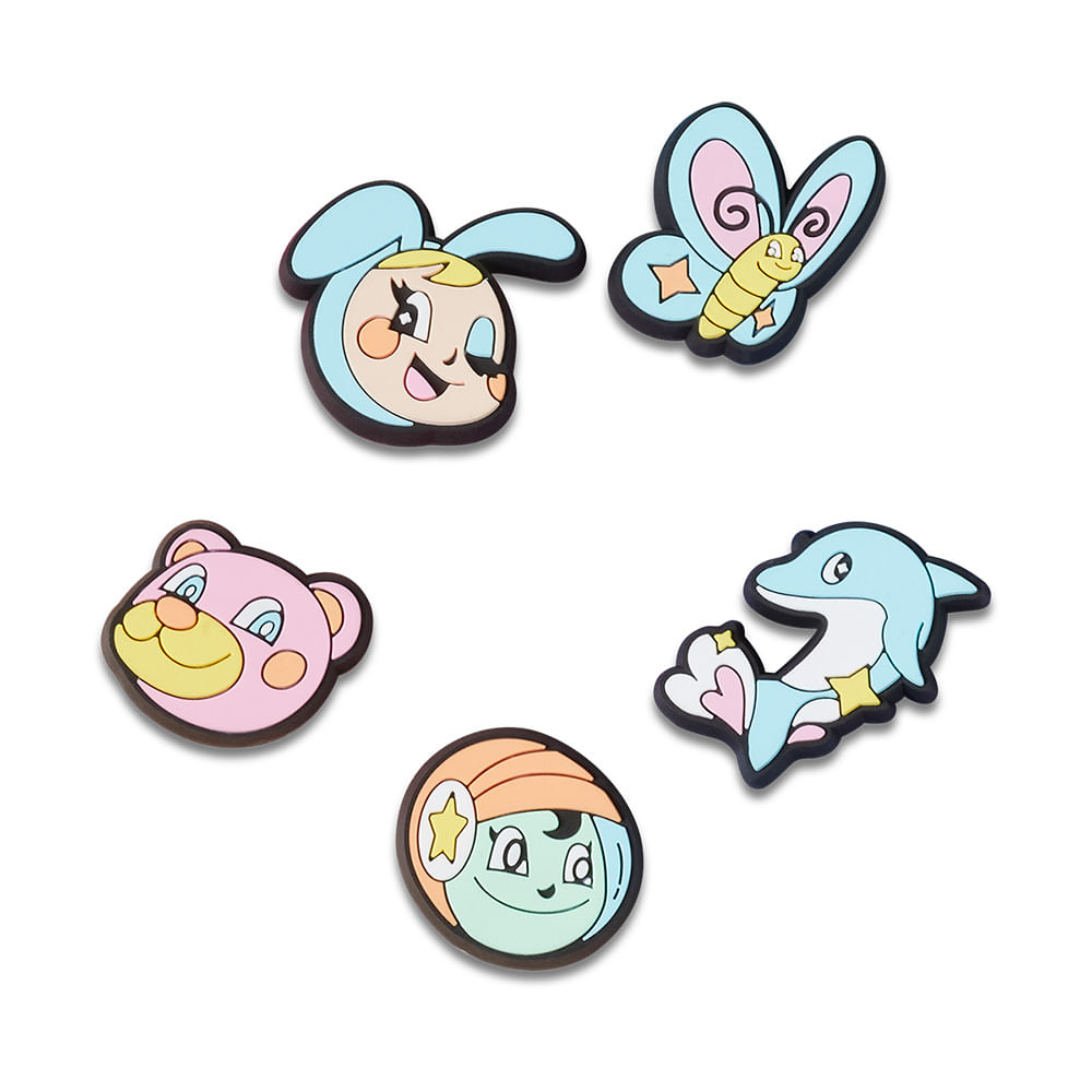 Jibbitz™ Anime Y2K Pack com 5 Peças Unico