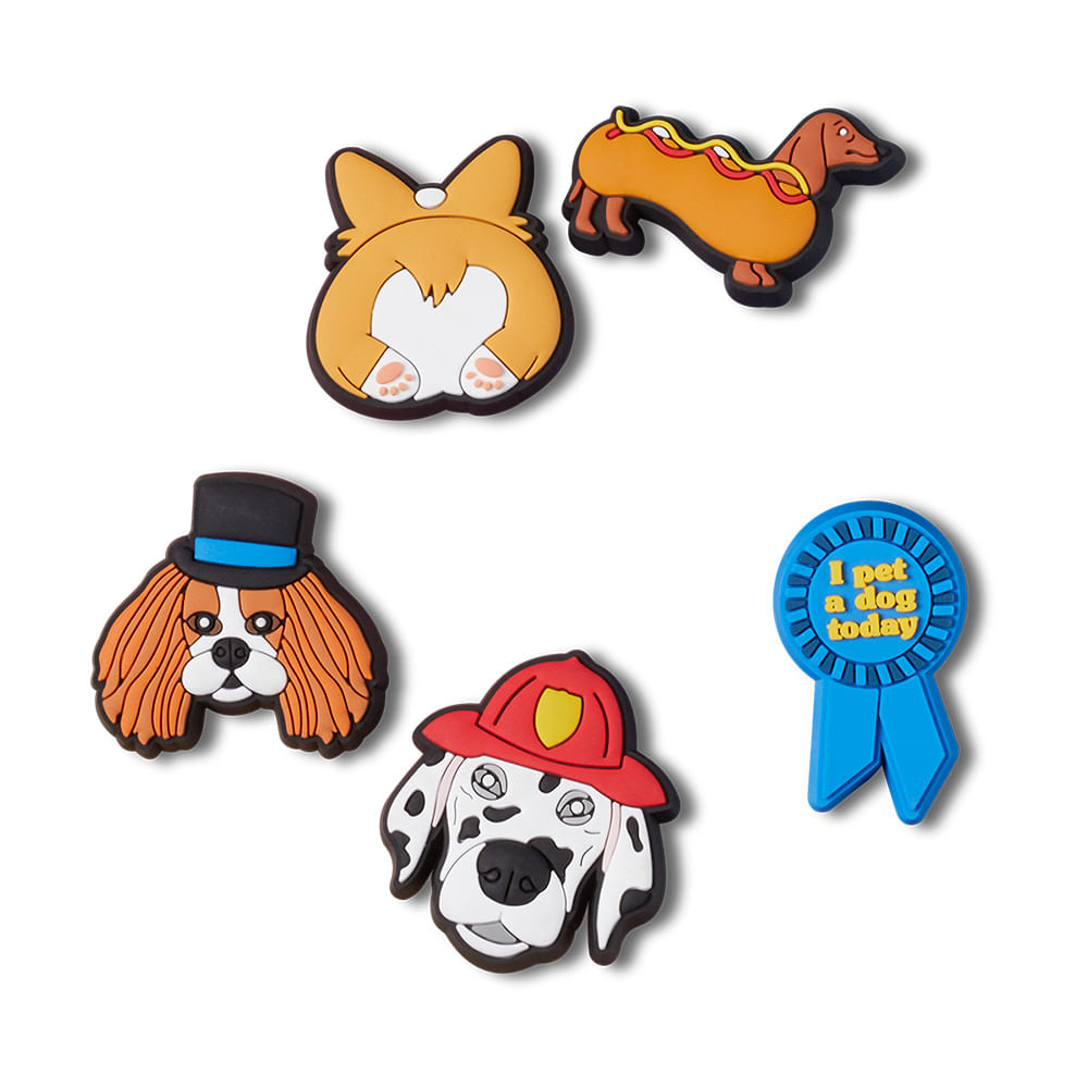 Jibbitz™ Dia Nacional dos Cachorros Pack com 5 Peças Unico