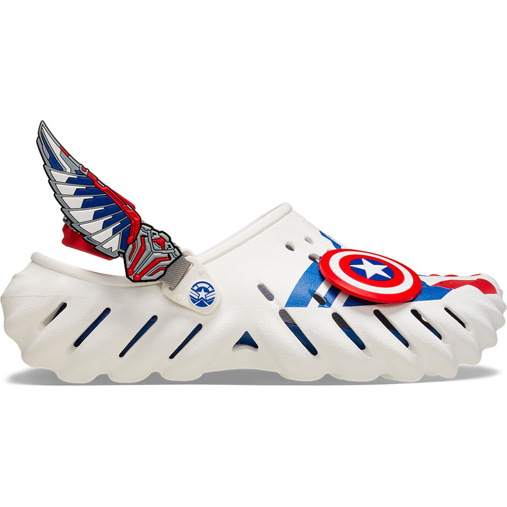 Sandália Crocs Capitão América Echo Clog WHITE 36