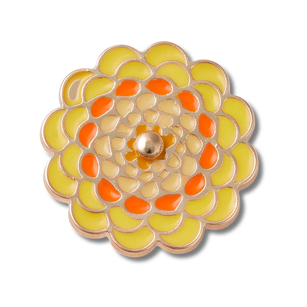 Jibbitz™  Flor Amarela Giratória Unico