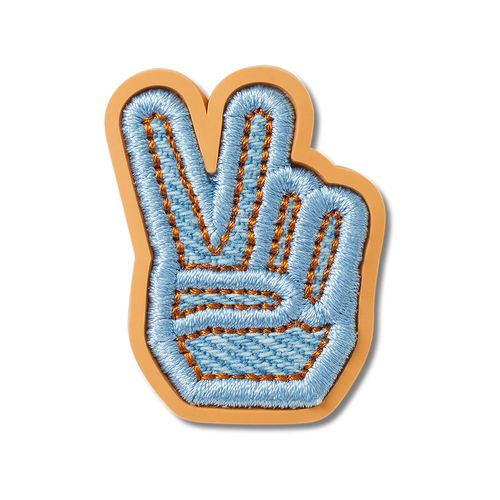 Jibbitz™ Símbolo de Paz em Jeans