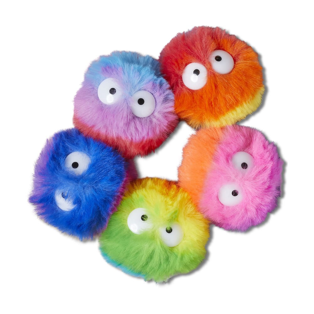 Jibbitz™ Bolinha de Pelúcia Carinhas Pack com 5 peças