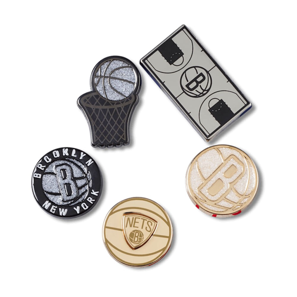 Jibbitz™ NBA Brooklyn Nets Pack com 5 peças
