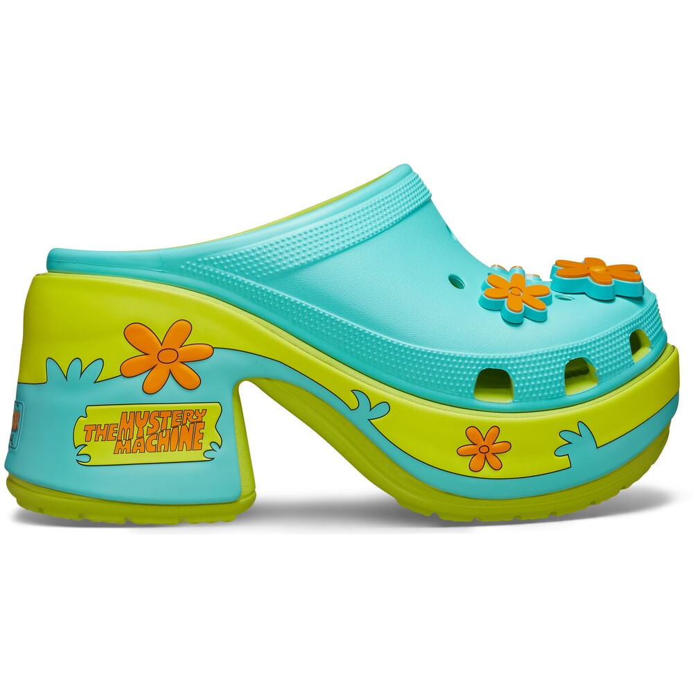 Sandália Crocs Scooby-Doo Siren Clog LIME PUNCH 34