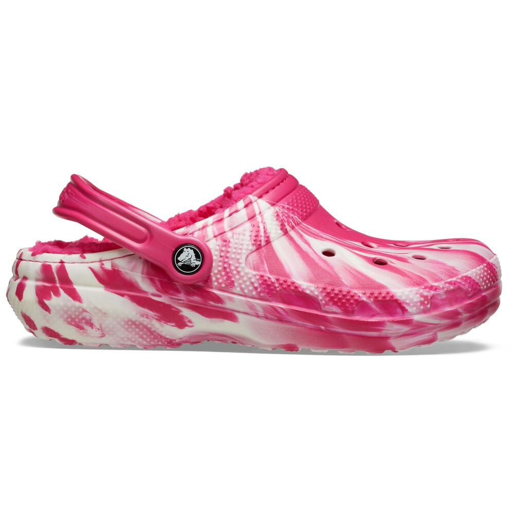 Sandália Crocs Classic Lined Clog Glow In The Dark Marbled DRAGON FRUIT 40