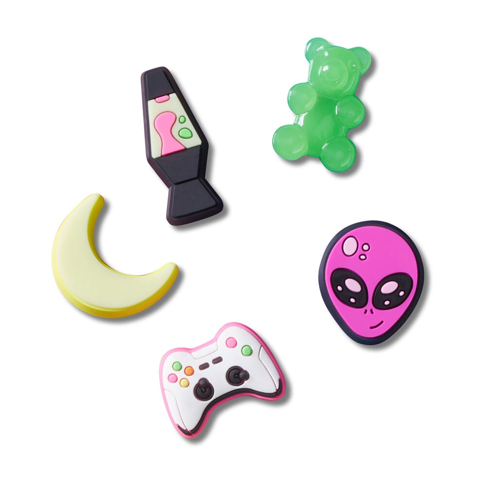 Jibbitz™ Night Gamer Pack com 5 Peças UNICO