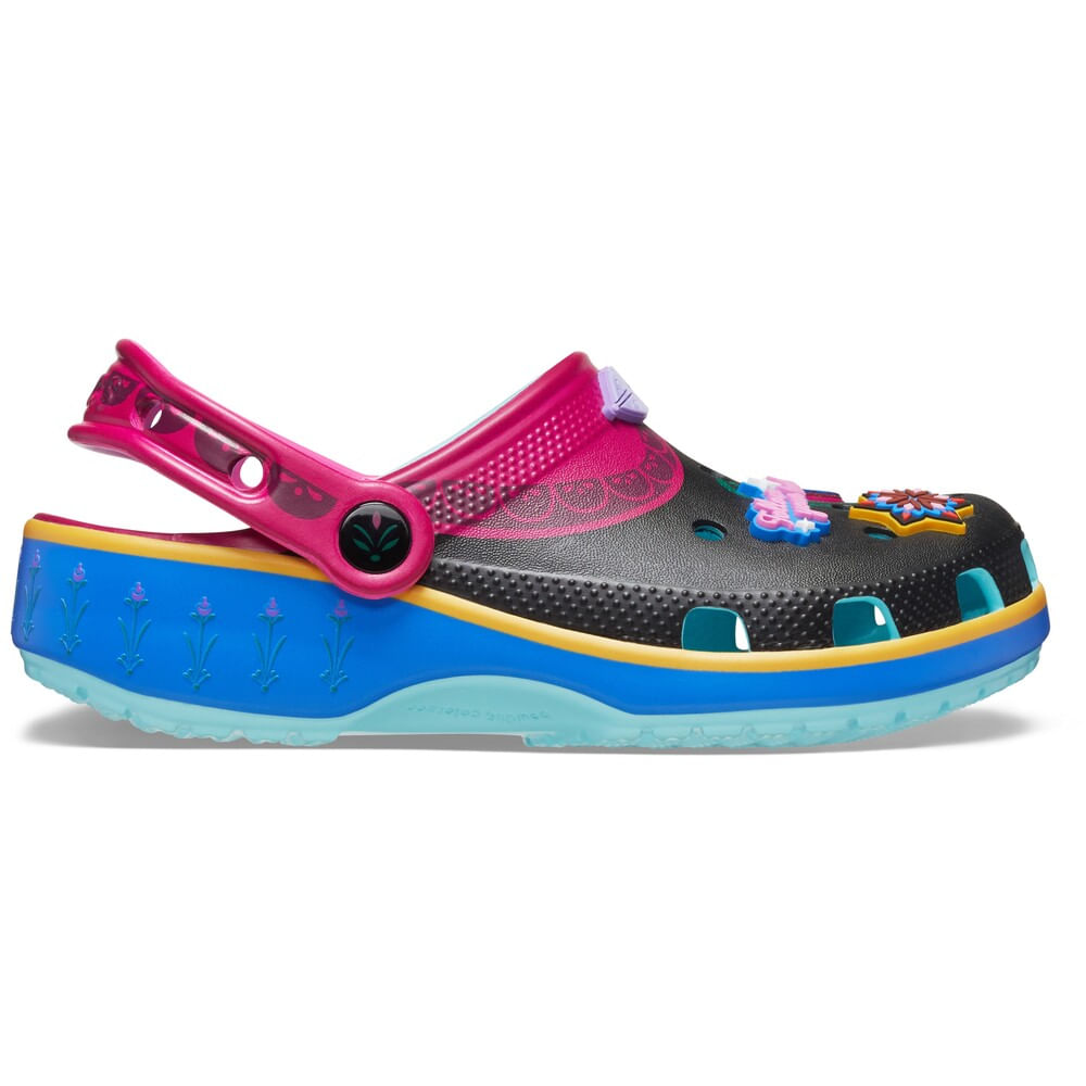 Sandália Crocs Frozen Anna Classic Clog Juvenil MULTI 34