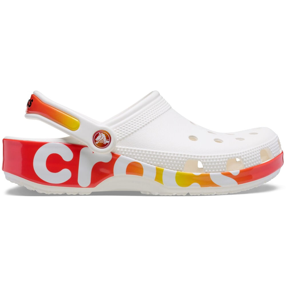 Sandália Crocs Classic Reflector Clog WHITE 35