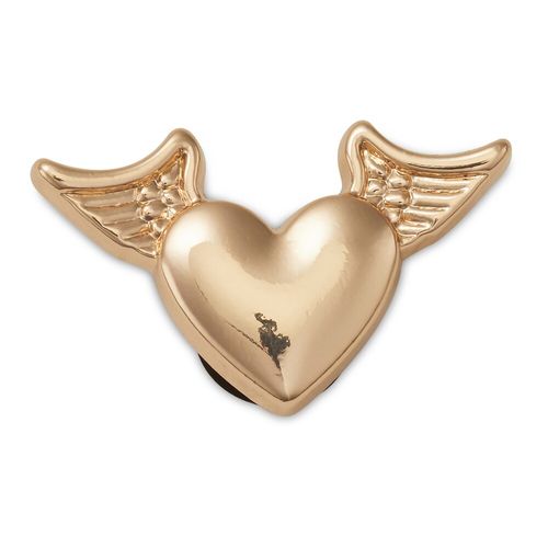 Jibbitz™ Coração Dourado com Asas