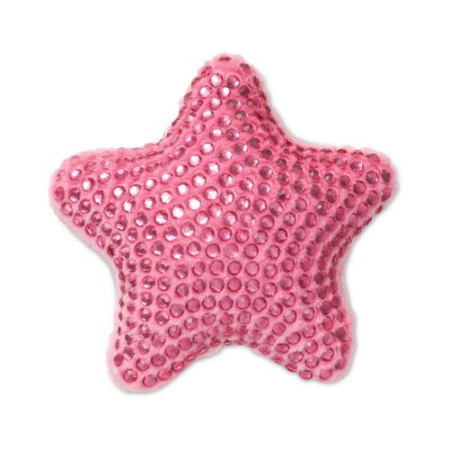 Jibbitz™ Estrela Rosa Plush com Pedrinhas