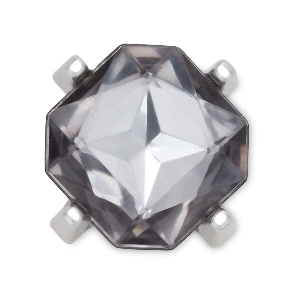 Jibbitz™ Pedra Quadrada Carvão UNICO