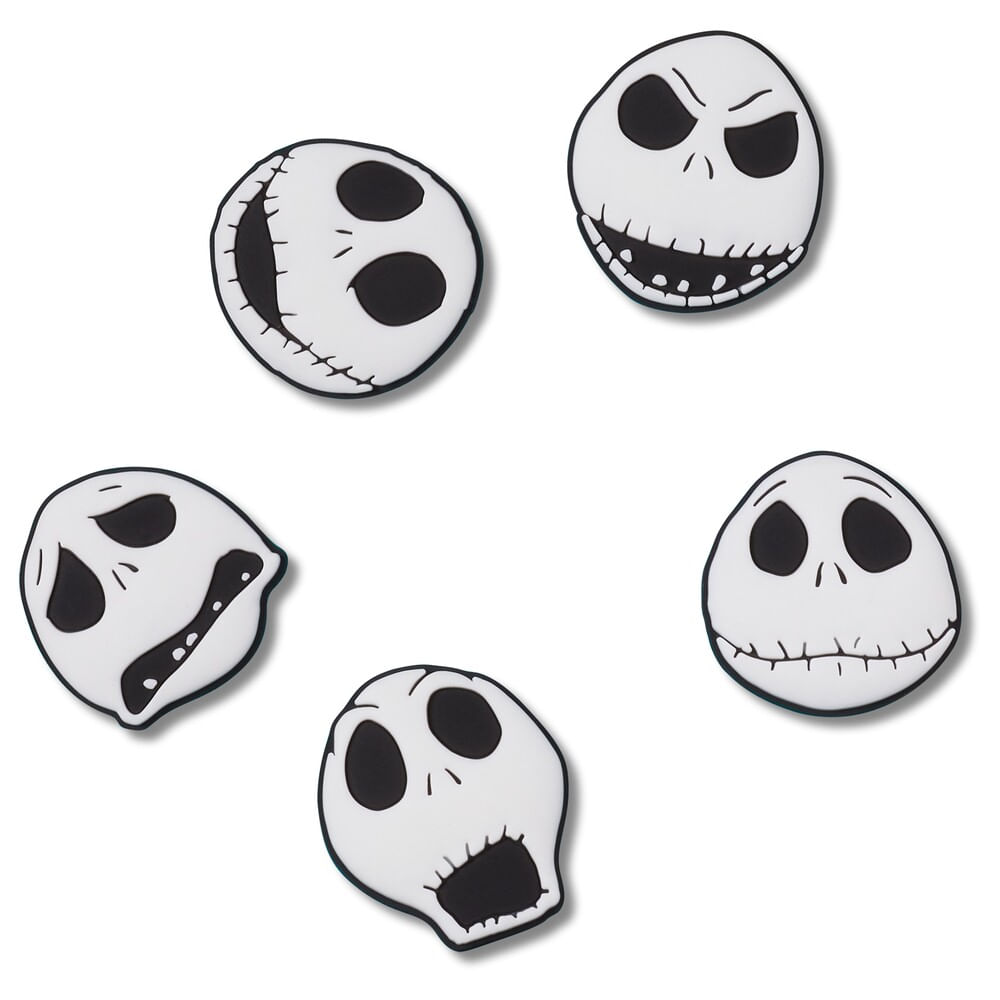 Jibbitz™ NBC Jack Skellington Pack com 5 Peças UNICO
