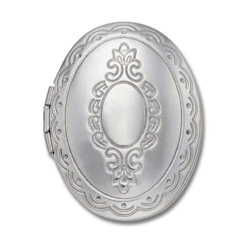 Jibbitz™ Relicário Oval Prateado