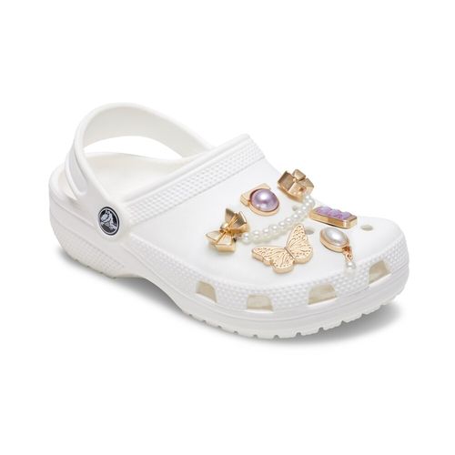 Jibbitz™ Roxo Pérola Dourado Pack com 5 Peças