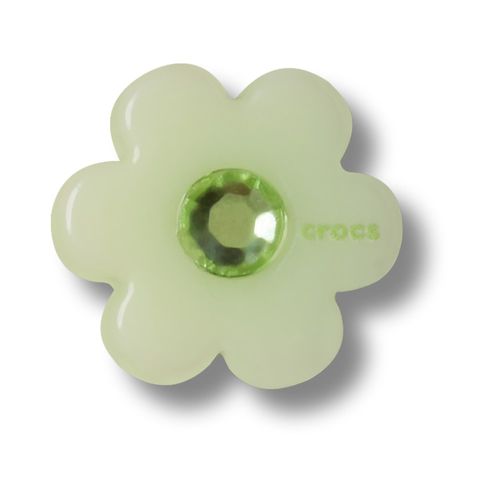 Jibbitz™ Flor Verde com Pedra