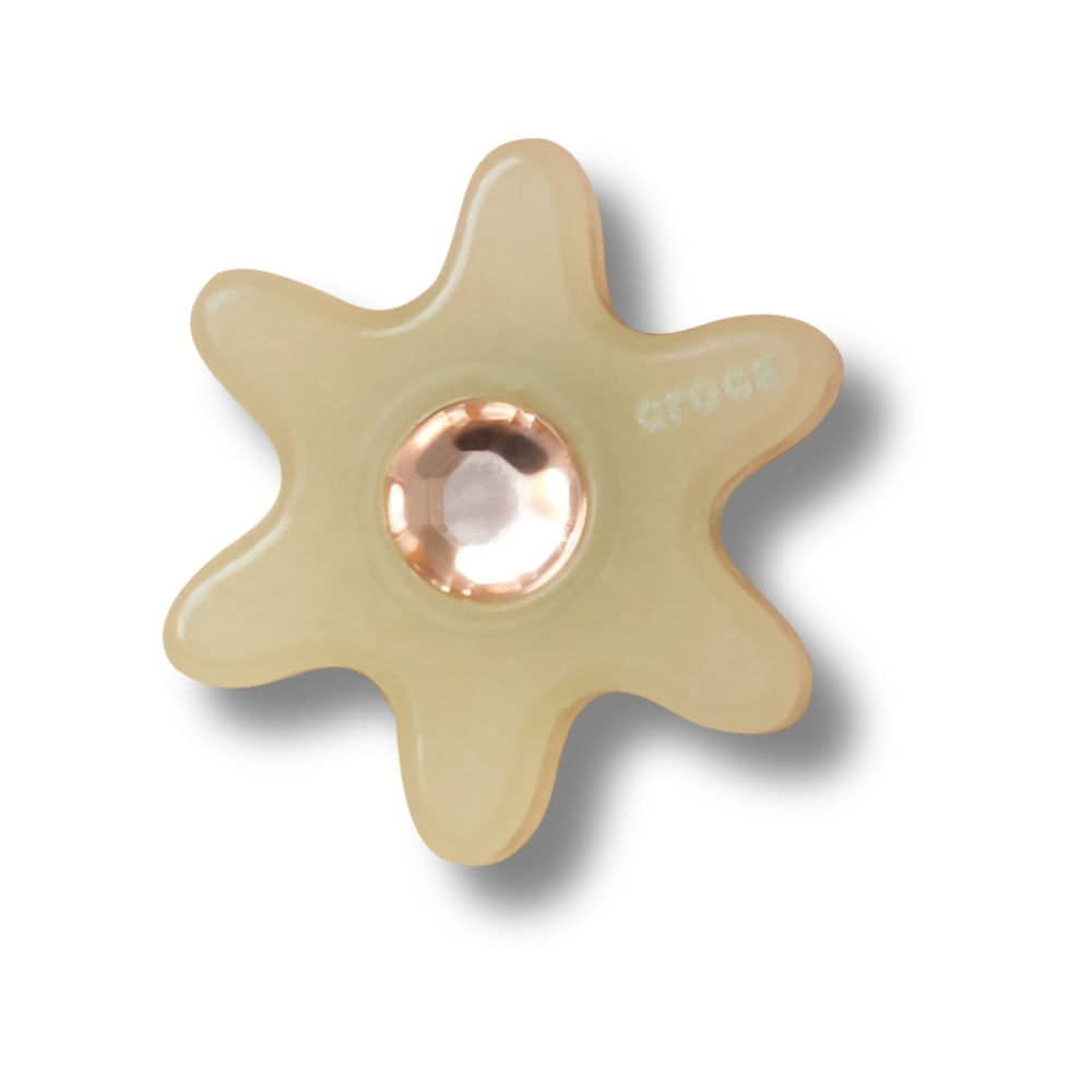 Jibbitz™ Flor Tan com Pedra UNICO