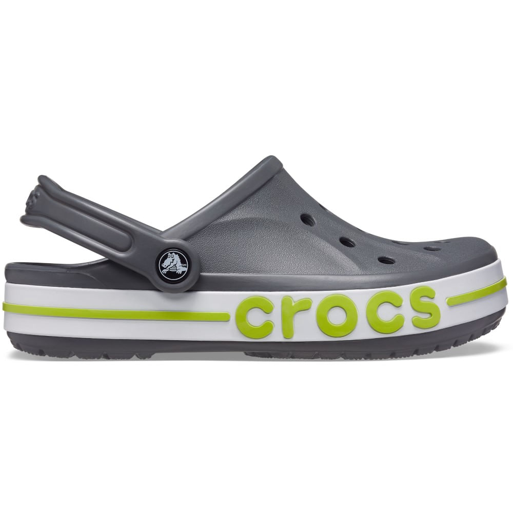 Sandália Crocs Bayaband Clog SLATE GREY/LIME PUNCH 36