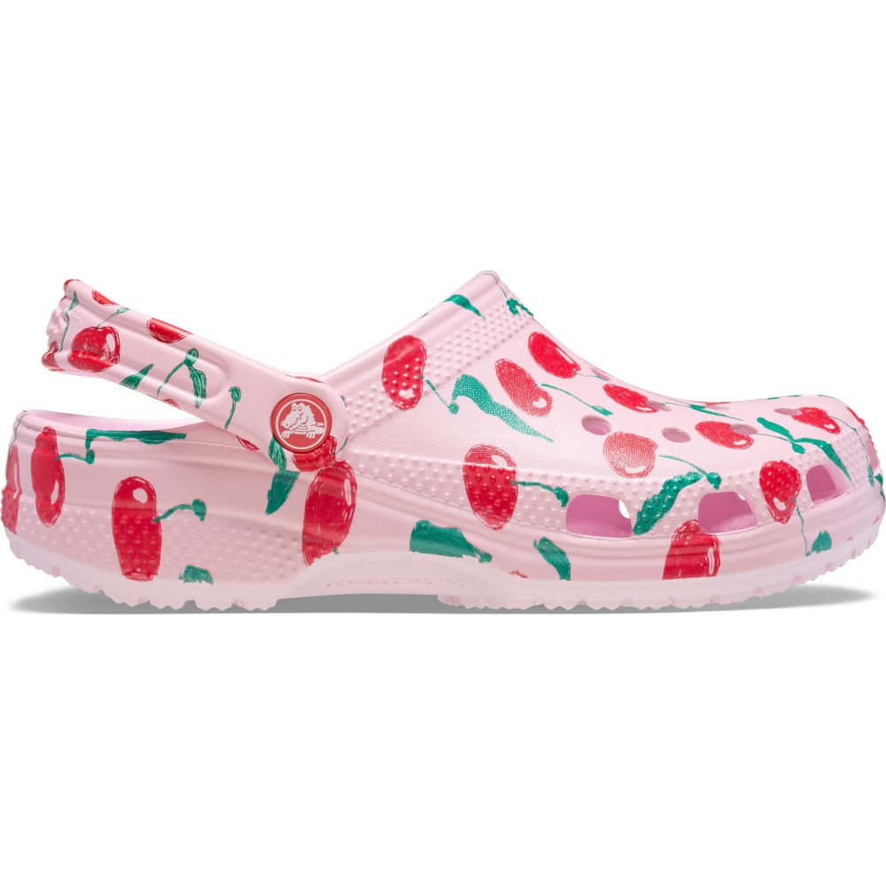 Sandália Crocs Classic Fresh Fruits Clog PINK MILK 39