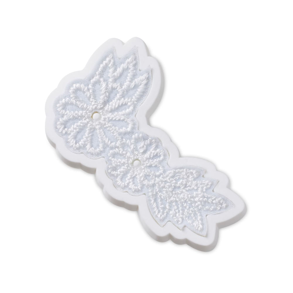 Jibbitz™ Elegante Floral Branco UNICO