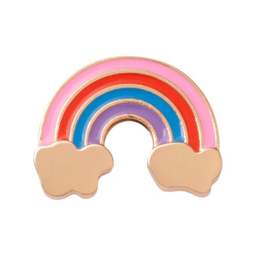 Jibbitz™ Arco-Íris Núvem Dourada