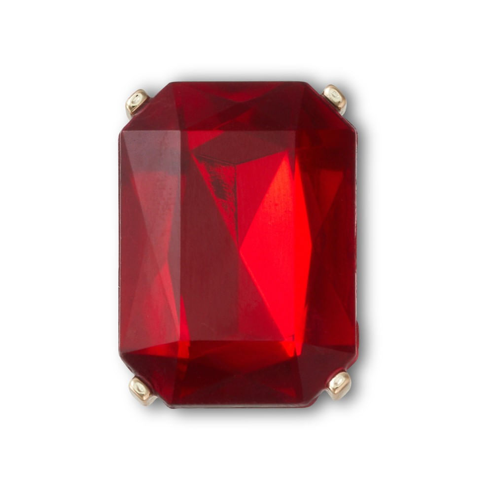 Jibbitz™ Jóia quadrada de Rubi UNICO