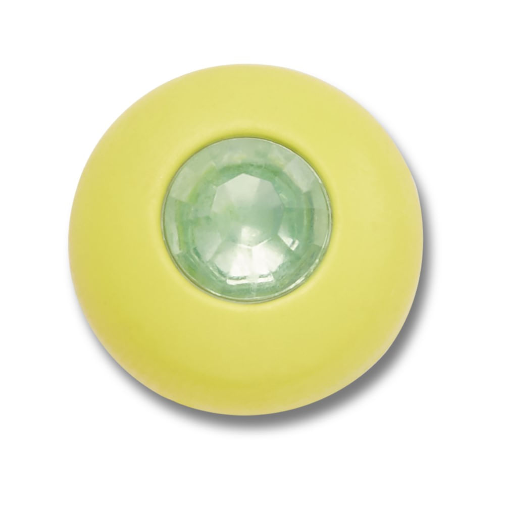 Jibbitz™ Círculo Verde com Pedra UNICO