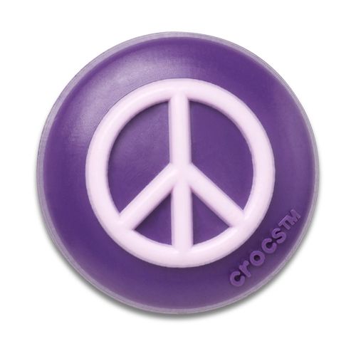 Jibbitz™ Sinal da Paz Roxo e Rosa