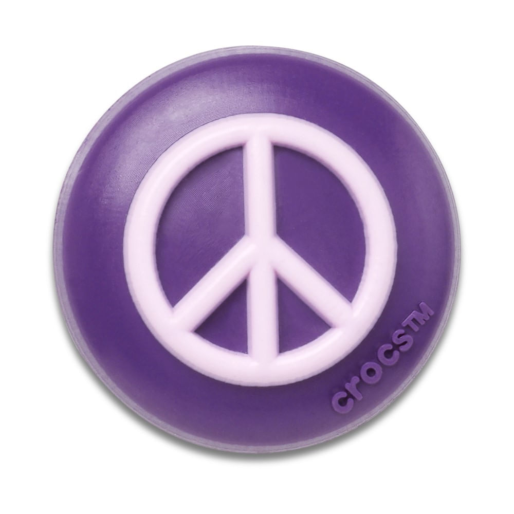 Jibbitz™ Símbolo da Paz Roxo e Rosa UNICO